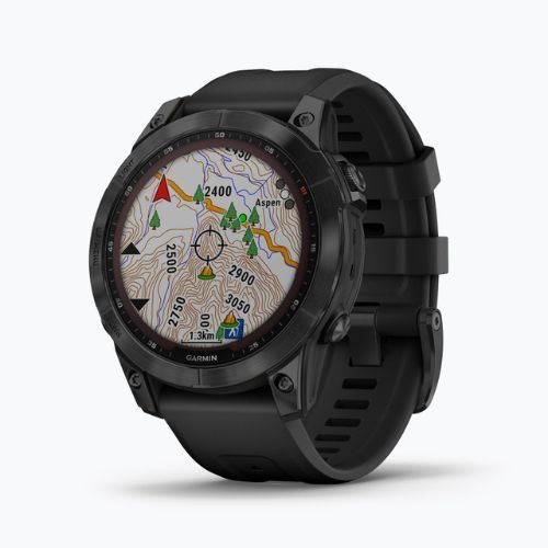 Sportovní hodinky Garmin Fenix 7 Sapphire Solar Hrm Elevate Ox černé 010-02540-21