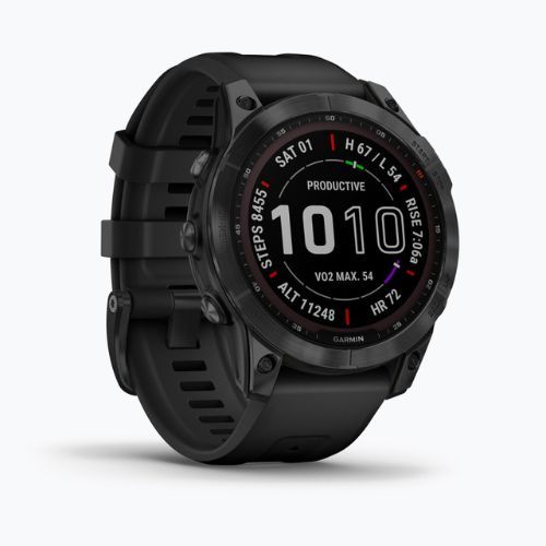 Sportovní hodinky Garmin Fenix 7 Sapphire Solar Hrm Elevate Ox černé 010-02540-35
