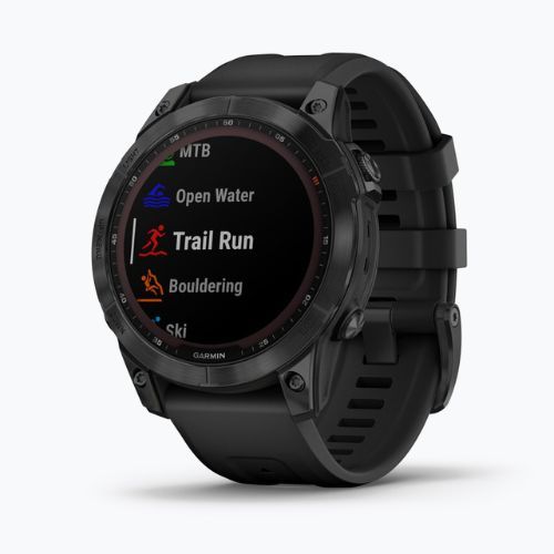 Sportovní hodinky Garmin Fenix 7 Sapphire Solar Hrm Elevate Ox černé 010-02540-35