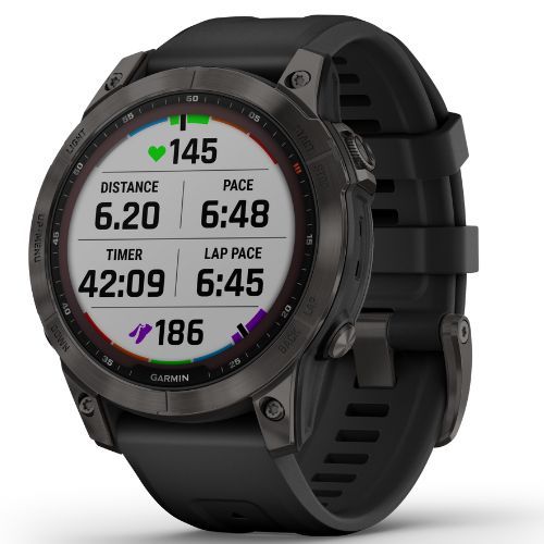 Sportovní hodinky Garmin Fenix 7 Sapphire Solar Hrm Elevate Ox černé 010-02540-21