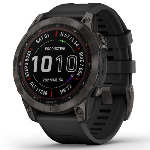 Sportovní hodinky Garmin Fenix 7 Sapphire Solar Hrm Elevate Ox černé 010-02540-21