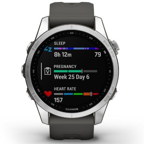 Sportovní hodinky Garmin Fenix 7S Hrm Elevate Ox stříbrné 010-02539-03