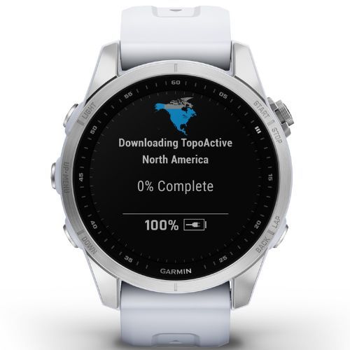 Sportovní hodinky Garmin Fenix 7S Hrm Elevate Ox stříbrné 010-02539-03