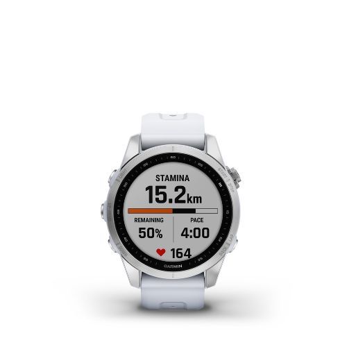 Sportovní hodinky Garmin Fenix 7S Hrm Elevate Ox stříbrné 010-02539-03