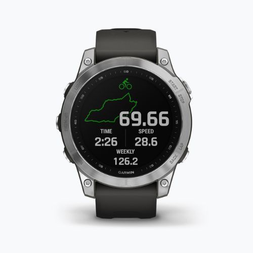 Sportovní hodinky Garmin Fenix 7 Hrm Elevate Ox stříbrné 010-02540-01