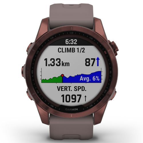 Sportovní hodinky Garmin Fenix 7S Sapphire Solar Hrm Elevate Ox černé 010-02539-25