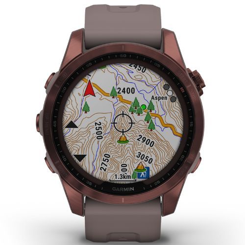 Sportovní hodinky Garmin Fenix 7S Sapphire Solar Hrm Elevate Ox černé 010-02539-25