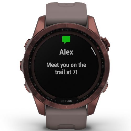 Sportovní hodinky Garmin Fenix 7S Sapphire Solar Hrm Elevate Ox zlaté 010-02539-21