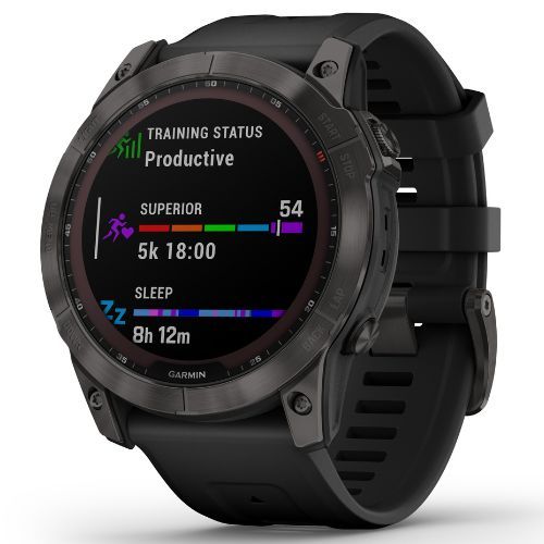 Sportovní hodinky Garmin Fenix 7X Sapphire Solar Hrm Elevate Ox černé 010-02541-11