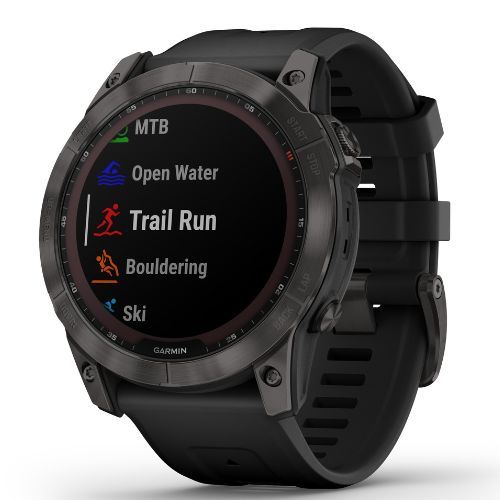 Sportovní hodinky Garmin Fenix 7X Sapphire Solar Hrm Elevate Ox černé 010-02541-11