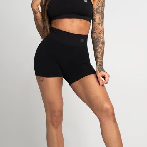 Dámské tréninkové šortky Gym Glamour Seamless shorts černé 289