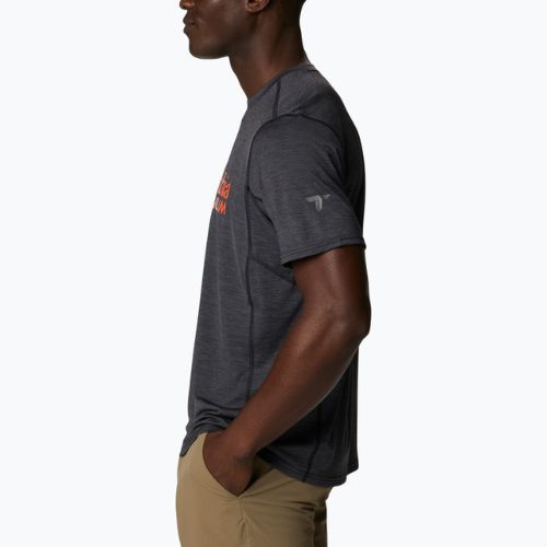 Pánské trekingové tričko Columbia Titan Pass Graphic Tee černé 1991471