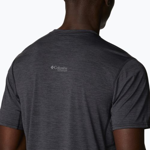 Pánské trekingové tričko Columbia Titan Pass Graphic Tee černé 1991471