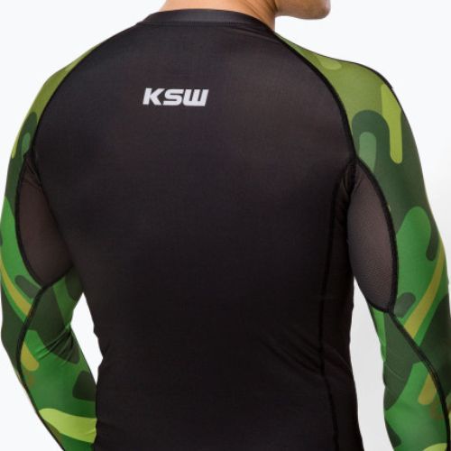 KSW pánský Rashguard Camo LS černý