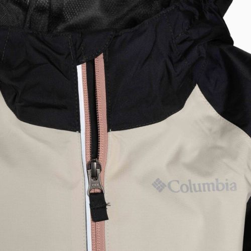 Dětská nepromokavá bunda Columbia Dalby Springs 672 černo-růžová 1877671