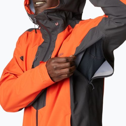 Pánská nepromokavá bunda Columbia Peak Creek Shell 813 oranžová 1988892