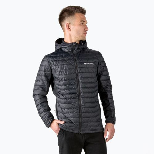 Pánská péřová bunda Columbia Powder Pass Hooded 010 černá 1773271