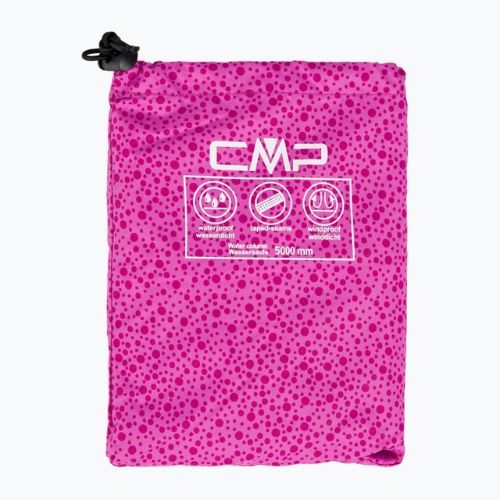 Dětská nepromokavá bunda CMP Rain Fix tmavě růžová 31X7295/H786