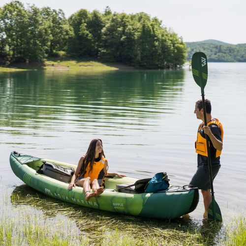 AquaMarina Rekreační kanoe Nafukovací kajak pro 3 osoby 12'2″ Ripple-370 zelený