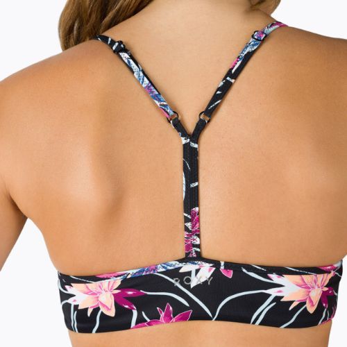 Horní díl plavek ROXY Active Bralette 2021 anthracite/floral flow