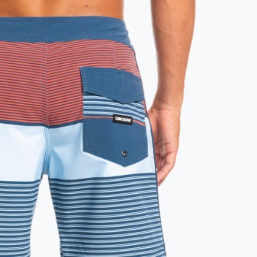 Quiksilver Surfsilk Tijuana 18' pánské plavecké šortky modro-oranžové EQYBS04651-BSN6