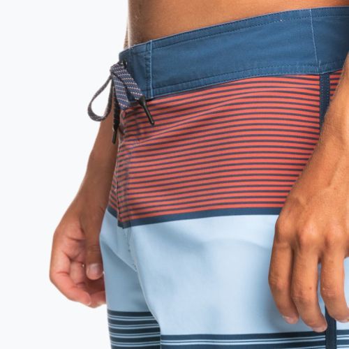 Quiksilver Surfsilk Tijuana 18' pánské plavecké šortky modro-oranžové EQYBS04651-BSN6