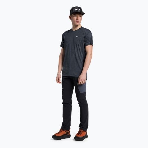 Pánské trekové tričko Salewa Puez Melange Dry černé 00-0000026537