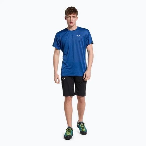 Pánské trekové tričko Salewa Puez Melange Dry modré 00-0000026537