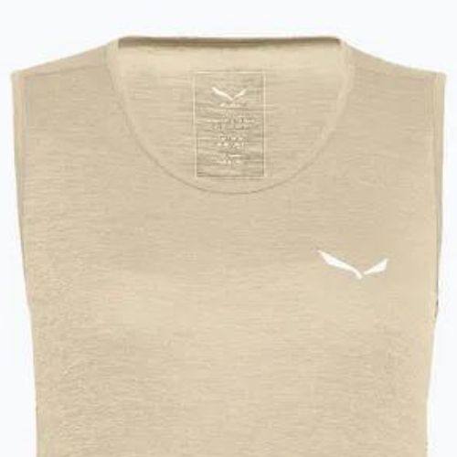 Dámské trekové tričko Salewa Puez Graphic Dry Tank beige 00-0000027482