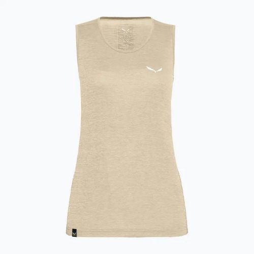 Dámské trekové tričko Salewa Puez Graphic Dry Tank beige 00-0000027482