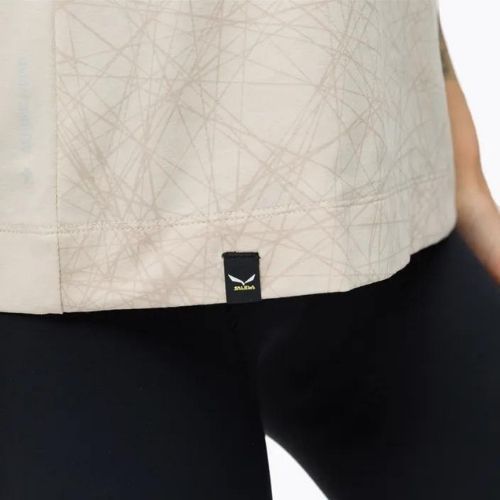 Salewa Lavaredo Hemp Print dámské trekové tričko beige 00-0000028023