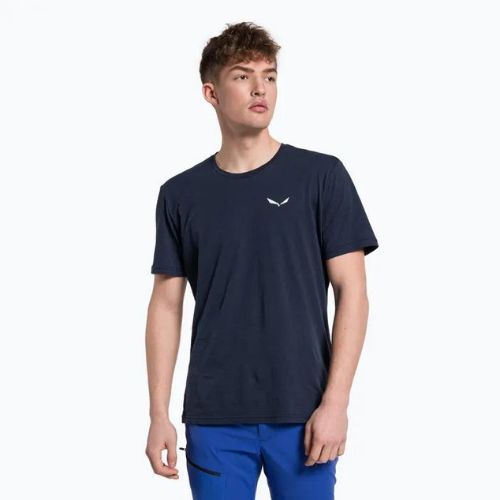 Pánské trekingové tričko Salewa Alpine Hemp Logo navy blue 00-0000028132