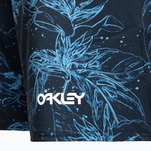 Pánské plavecké šortky Oakley Ohana Floral 20' modré FOA403022