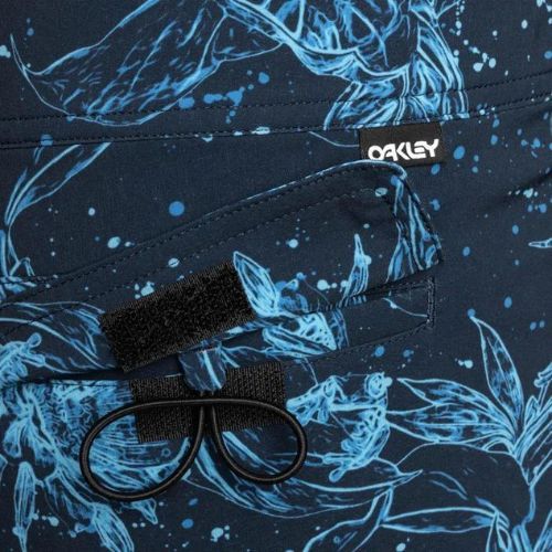 Pánské plavecké šortky Oakley Ohana Floral 20' modré FOA403022