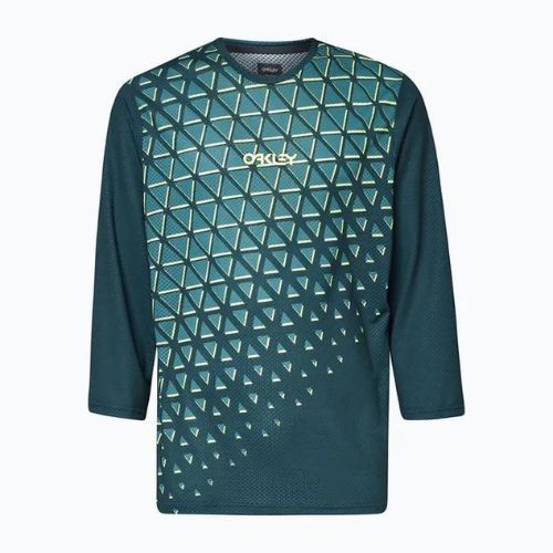 Pánský cyklistický dres Oakley Flow 3/4 zelený FOA403122