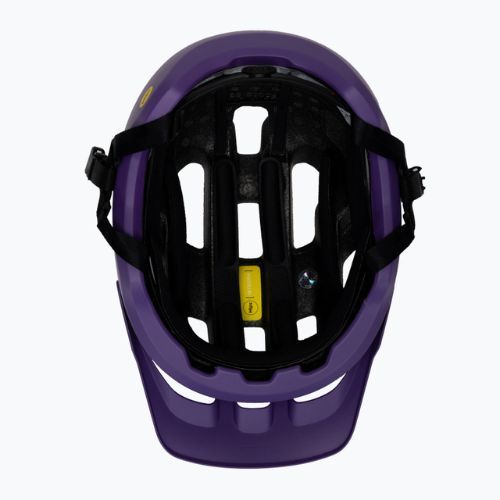 Cyklistická přilba POC Axion Race MIPS sapphire purple/uranium black metallic/matt