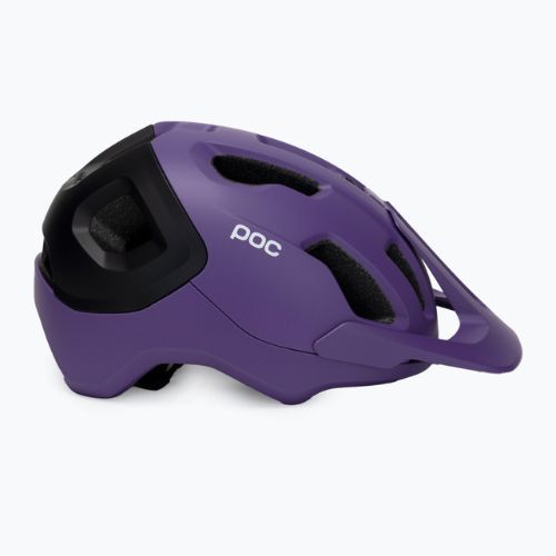 Cyklistická přilba POC Axion Race MIPS sapphire purple/uranium black metallic/matt