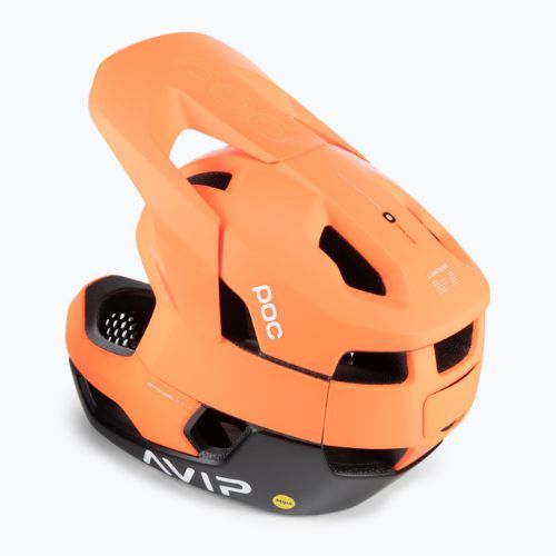 Cyklistická přilba POC Otocon Race MIPS fluorescent orange avip/uranium black matt