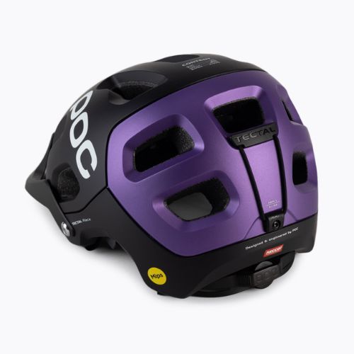 Cyklistická přilba POC Tectal Race MIPS uranium black/sapphire purple metallic/matt