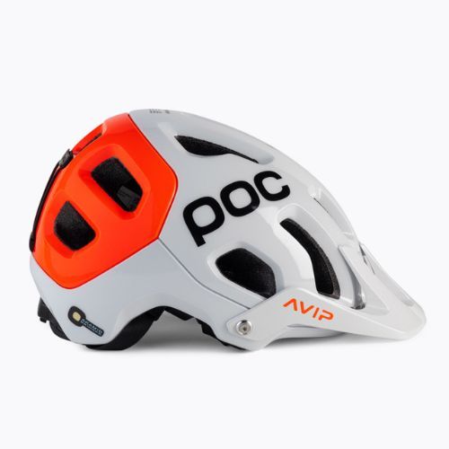 Cyklistická přilba POC Tectal Race MIPS NFC hydrogen white/fluorescent orange avip