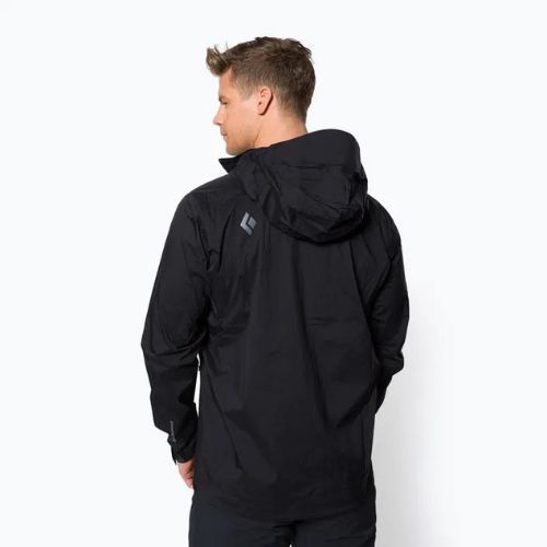 Pánská nepromokavá bunda Black Diamond Stormline Stretch černá APCDT0015XSM1