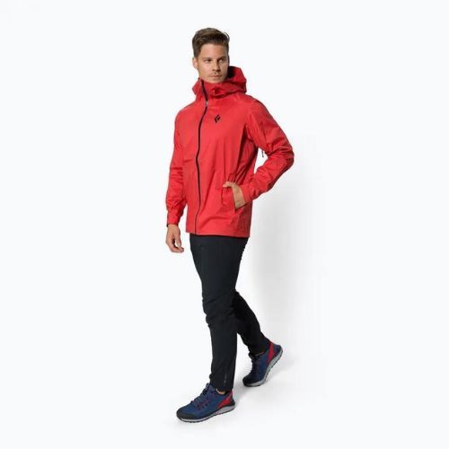 Pánská nepromokavá bunda Black Diamond Stormline Stretch červená APCDT06040SML1