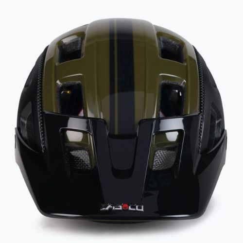 Cyklistická přilba CASCO MTBE 2 černá/zelená 04.1345