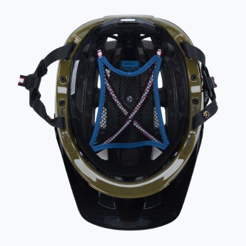 Cyklistická přilba CASCO MTBE 2 černá/zelená 04.1345
