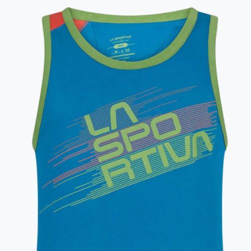 Pánské lezecké tričko La Sportiva Stripe Tank modré H13623313