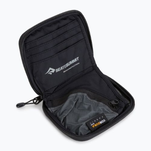 Voděodolná peněženka RFID Sea to Summit Travel Wallet RFID šedo-černá ATLTWRFIDSBK