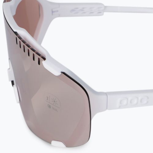 Brýle na kolo POC Devour hydrogen white/clarity trail silver