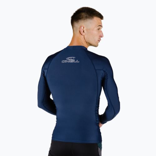 Pánské plavecké tričko s dlouhým rukávem O'Neill Basic Skins LS Rash Guard navy blue 3342