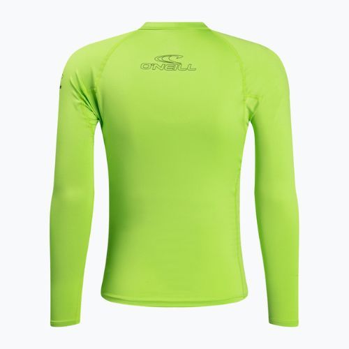 Surf tričko O'Neill Basic Skins LS Rash Guard lime green 3342