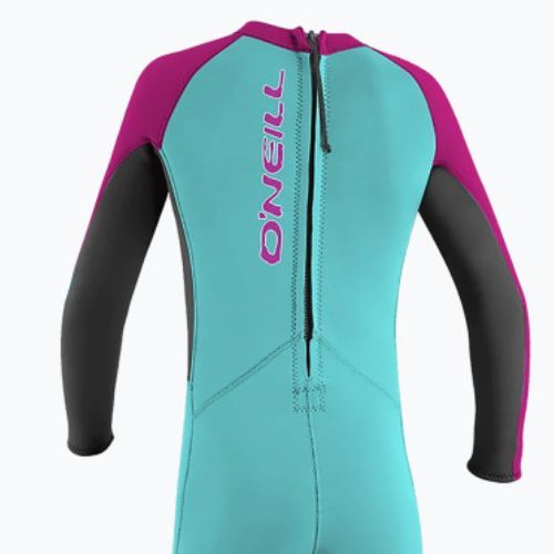 Dětský neopren O'Neill Toddler Reactor-2 2 mm Back Zip Full dg5/lt aqua/graph/berry